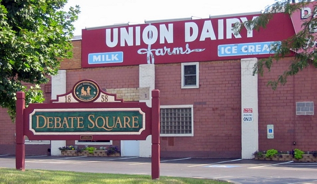 Union Dairy, oops, I mean Debate Square