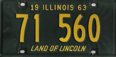 1963 license plate