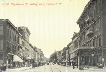 Stephenson Street, looking west