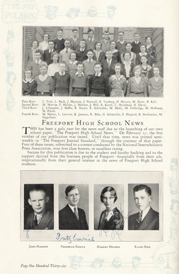 The 1931 Freeport High School News staff