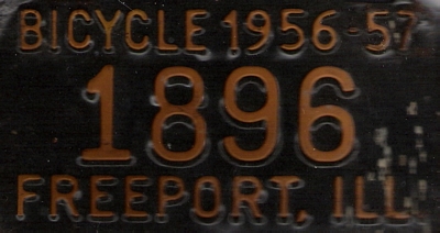 bicycle license plate