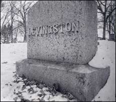 Oakland Cemetery gravestone of William Avery Rockefeller, alias William Levingston